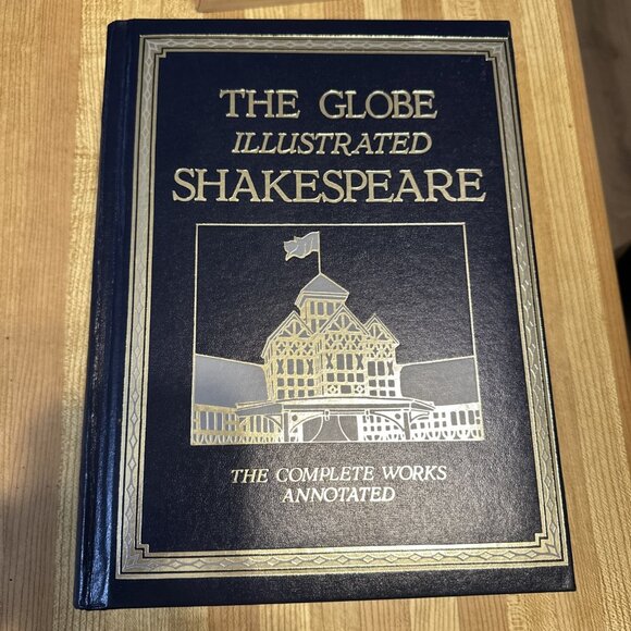The Globe Illustrated Shakespeare Complete Works Annotated Leather Gilt 1986 - Picture 1 of 16